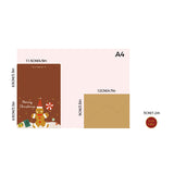 Cartes de Noël dorées