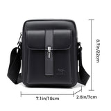 Sac à bandoulière pour hommes en cuir PU souple