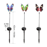 Lumières solaires d'extérieur de papillons pour jardin