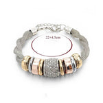 Bracelet d'accent d'anneau entrelacé