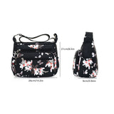 Sac à main à bandoulière en nylon multi-poches pour femme