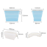Boîte de rangement pliable en silicone pour aliments