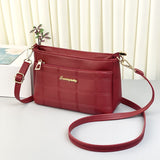 Sac de messager en cuir souple antivol de grande capacité à la mode