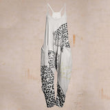 Combinaison confortable à imprimé feuille décontractée