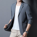 Veste de costume en soie glacée pour hommes