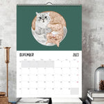 Calendrier mural chat 2024