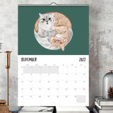 Calendrier mural chat 2024