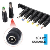 Adaptateur d'alimentation CC universel 8 en 1