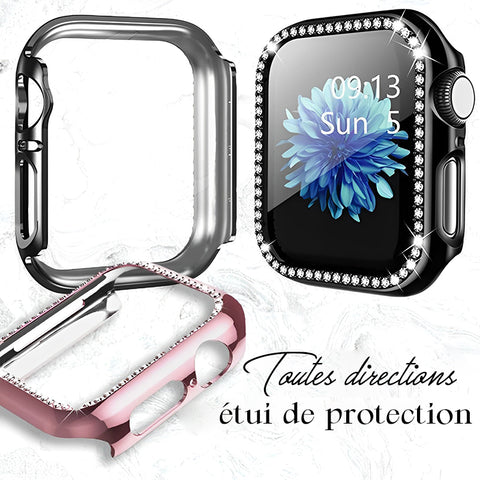 Boîtier Apple Watch en diamant