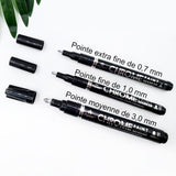 Stylo Marqueur à Encre d'Argent Effet Miroir