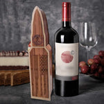 Coffret cadeau vin rouge en bois