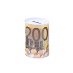 Banque Cylindrique Créative Euro Dollar en Métal