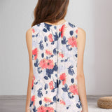 Débardeur à col en V et imprimé floral