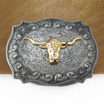 boucle de ceinture en alliage de chapeau de cowboy