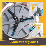 Scie à guichet réglable