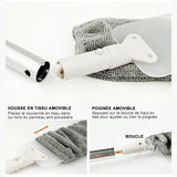 Écart de poussière brosse à long manche