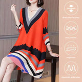 Robe ample élégante avec un décolleté en V