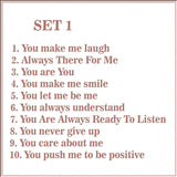 Cadeau d'amitié "Les raisons pour lesquelles tu es mon ami"