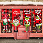 Décoration de Noël Drapeau de Jardin de Poupée Sans Visage Grinch Suspendu
