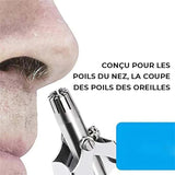 Tondeuse à poils de nez en acier inoxydable Safe Touch