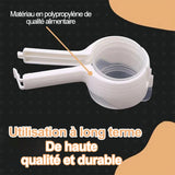 Clip de fixation 2 en 1 pour le stockage des aliments (lot de 4)