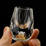 Verre à vin en forme de diamant