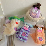 Chaussettes chaudes et douillettes pour monstres de dessins animés