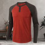 T-shirt décontracté à manches longues pour hommes