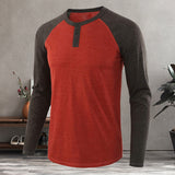 T-shirt décontracté à manches longues pour hommes