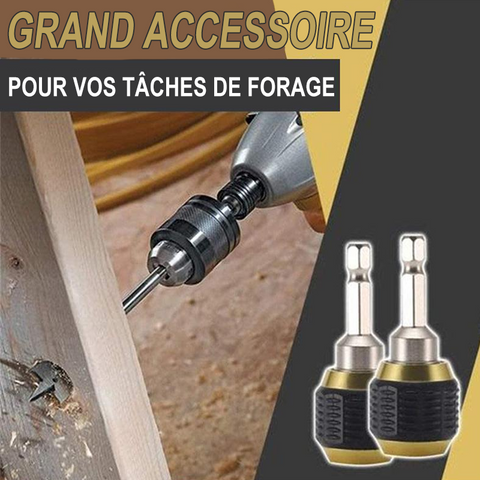 Adaptateur de mèche à changement rapide