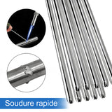 Baguettes fourrées par soudage par solution