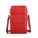 Sac de Téléphone Portable Multifonctionnel à Fermeture à Glissière à Trois Couches