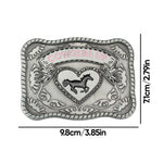 boucle de ceinture en alliage de chapeau de cowboy