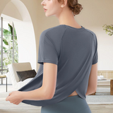 T-shirt de yoga fendu