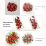 Les aliments jetables couvrent des sacs de conservation frais