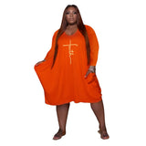 Robe De Lettre De Couleur Unie