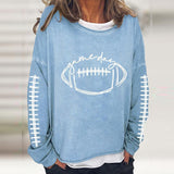 T-shirt décontracté à manches longues Gameday Football Lover pour femme