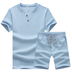 Ensemble de t-shirts en lin décontractés et amples