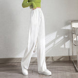 Pantalon ample décontracté pleine longueur pour femmes
