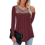 T-shirt oversize à imprimé léopard