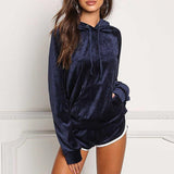 Survêtement 2 Pièces en Velours pour Femme