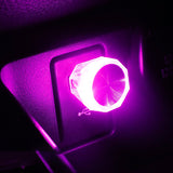 Lumière d'ambiance couleur USB pour voiture