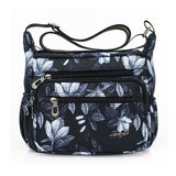 Sac à main à bandoulière en nylon multi-poches pour femme