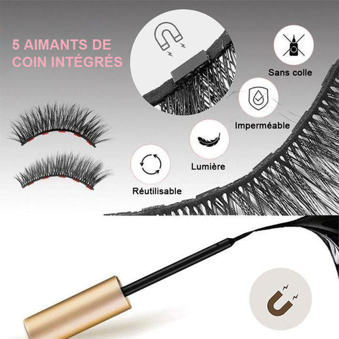 Cils pour eye-liner magnétique