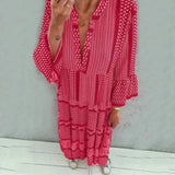 Robe de villégiature à manches évasées