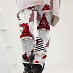 Legging de Noël avec Imprimé Père Noël
