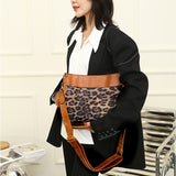 Sac à bandoulière à imprimé léopard