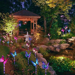 Lumières solaires d'extérieur de papillons pour jardin