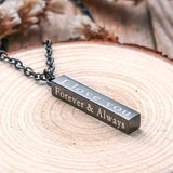 Collier à Pendentif Poteau de Voeux en Acier Inoxydable