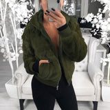 Veste En Peluche à Capuche